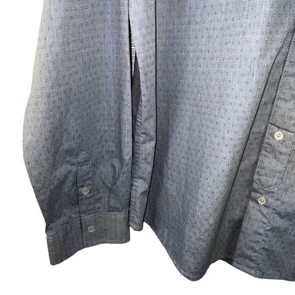 NWT Burnside Crushin It Woven Blue Casual Button Down Shirt Size 2XL - Picture 5 of 11